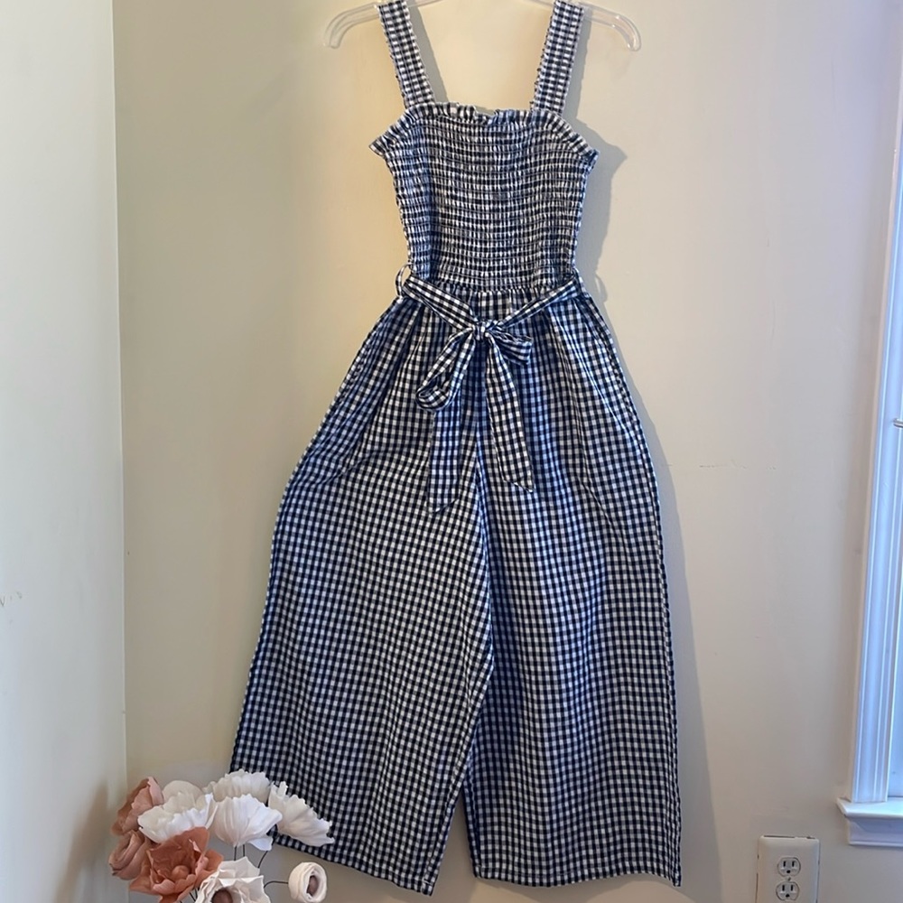Jumper - Navy/white checkered Size: PS